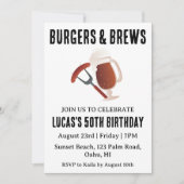 bière bbq invitation anniversaire (Devant)