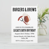 bière bbq invitation anniversaire (Debout devant)