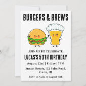 bière bbq invitation anniversaire (Devant)