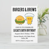 bière bbq invitation anniversaire (Debout devant)