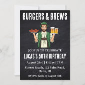 bière bbq invitation anniversaire (Devant)