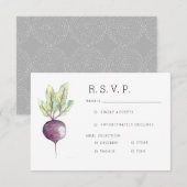 Bière biologique |Veggie Watercolor RSVP (Devant / Derrière)