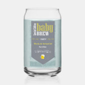 Bière brassée bébé personnalisée Étiquette Drôle D (Verso)