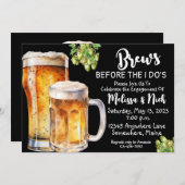 Bière Brews I Do Bridal Shows Invitations (Devant / Derrière)