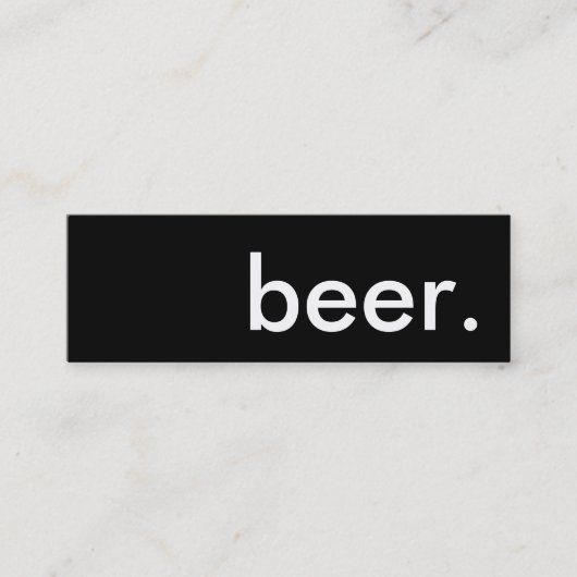 bière. carte perforée de fidélité (Devant)