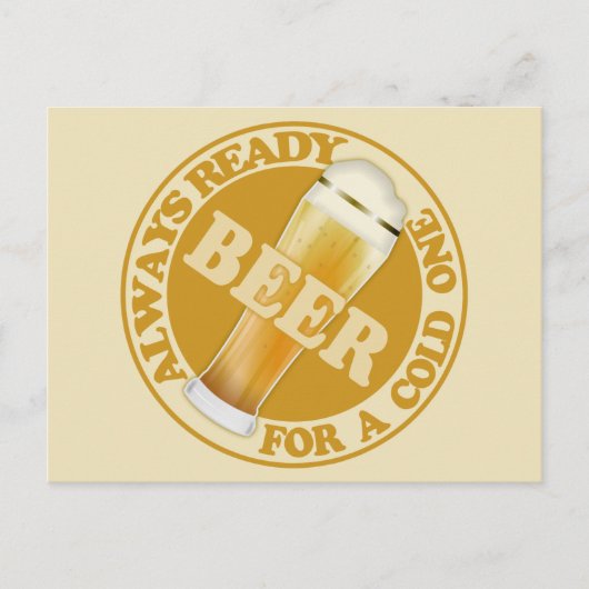 BIÈRE carte postale personnalisable (Devant)
