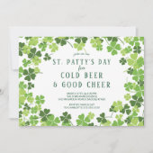 Bière & Cheer St. Patty's Day Party Invitation (Devant)