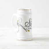 Bière Chope à boire monogrammée (Devant gauche)