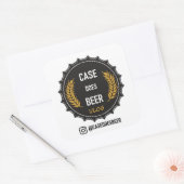 Bière coque : Stickers Logo Carré (Enveloppe)