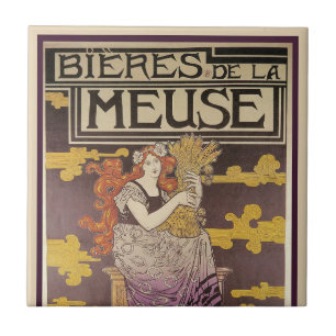 Biere de la Meuse van Marc Auguste Bastard Tegeltje