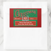 Bière de Noël, Ale et Brew Étiquettes (Sac)