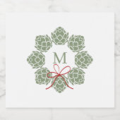 Bière de Noël Hoppy Étiquette de la bouteille de b (Étiquettes simples)