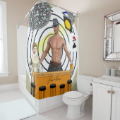 Bière de rideau de douche (En situation)