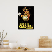 BIERE DU CARDINAL Achille Mauzan Beer Poster (Keuken)