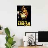 BIERE DU CARDINAL Achille Mauzan Beer Poster (Thuiskantoor)