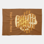 BIÈRE en langues serviette de cuisine personnalisé (Horizontal)