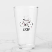 Bière en verre à vélo (Dos)