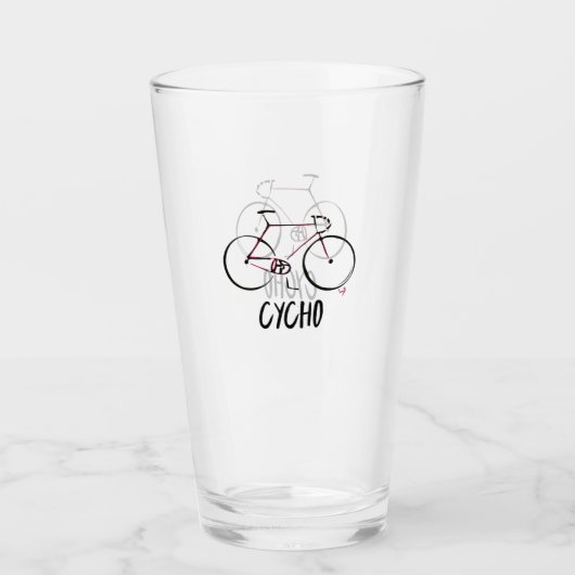 Bière en verre à vélo (Devant)