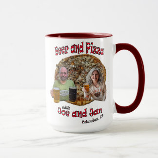 Bière et pizza avec Joe et Jan - Mug