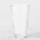 Bière Hops Noël Avec Monogramme Bière Verre (Droite)