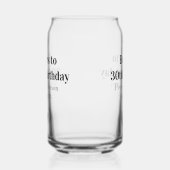 Bière jusqu'à 30 ans nom date homme styléSimple (Droite)