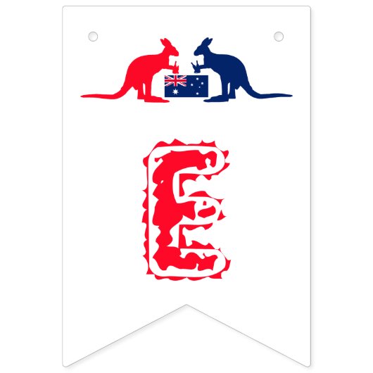 Bière Kangaroo, drapeau australien, fête de Noël (Deuxième drapeau)