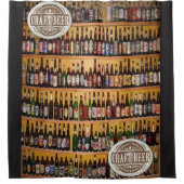 Bière mens bouteille noire rideau de douche (Devant)