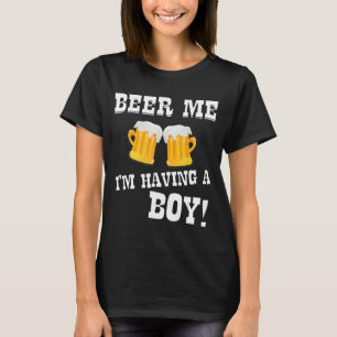 Bière moi J'ai un garçon T-shirt Nouveau Père Mère