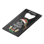 Bière Noël Elf drôle Typographie personnalisée (Dos Angle)