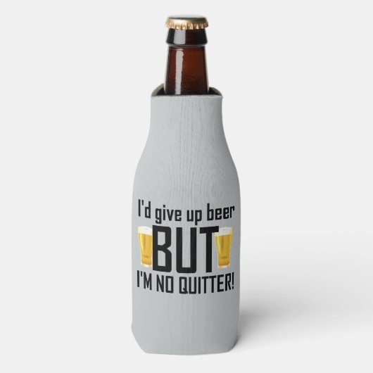 Bière Pas Quitter Drôle Glacière bouteille (Bottle Devant)