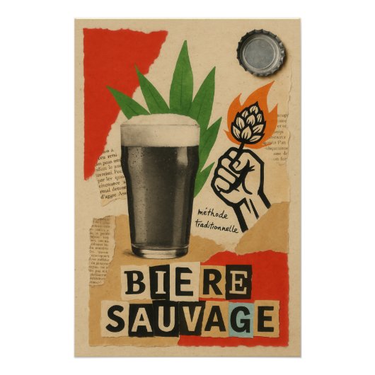 Bière Sauvage - Poster (Devant)