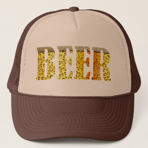 Bière sur le casquette de cerveau