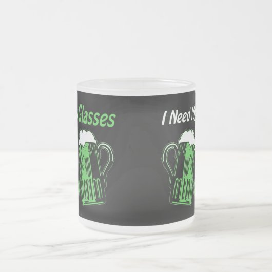 Bière verte St. Patrick's Day Mug givrée (Centre)