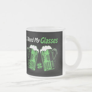Bière verte St. Patrick's Day Mug givrée