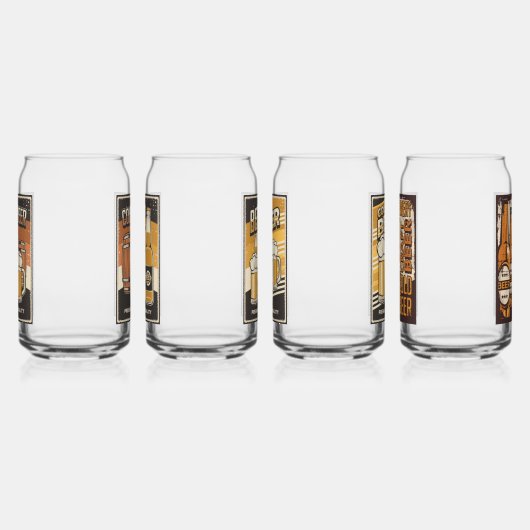 Bière vintage rétro cool (Gauche)