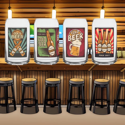 Bière vintage rétro cool