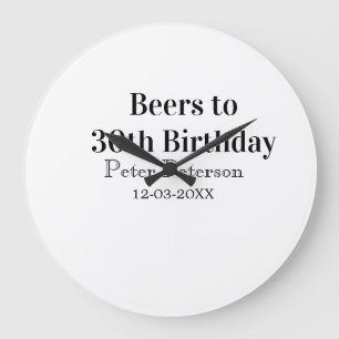 Bieren tot 30e verjaardag naam datum man stijlvolE Grote Klok