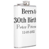 Bieren tot 30e verjaardag naam datum man stijlvolE Heupfles (Rechts)