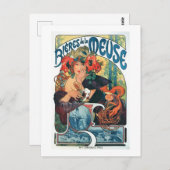 Bieres de la Meuse, Mucha Briefkaart (Voorkant / Achterkant)