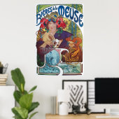 Bieres de la Meuse, Mucha Poster (Thuiskantoor)