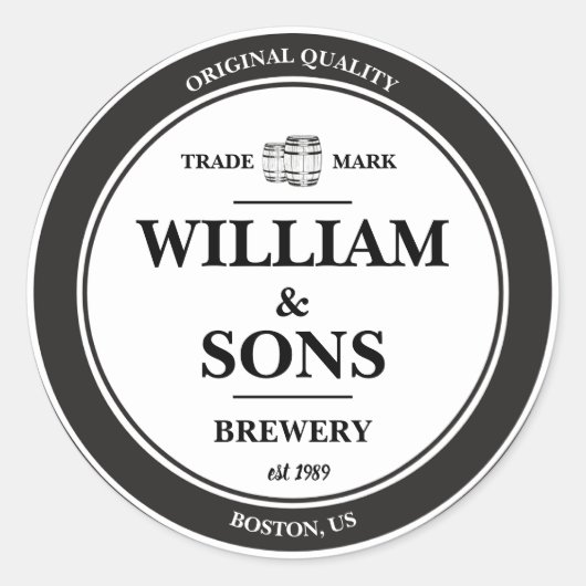  Bierfabriek Label Sticker (Voorkant)