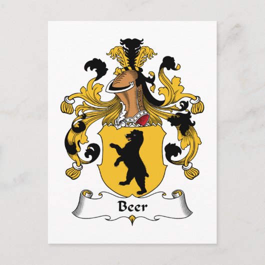 Bierfamilie Crest Briefkaart (Voorkant)