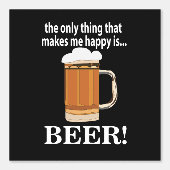 Bierfeest Drinken Grappig Bier Behang (Voorkant)