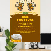 Bierfestival Custom Poster (Thuiskantoor)
