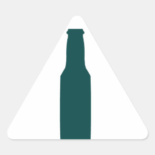 Bierfles Driehoek Sticker