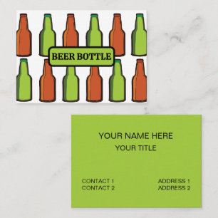 Bierfles Drink Brouwerij Visitekaartje