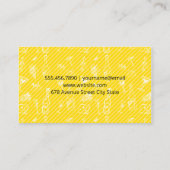 Bierfles wijn accessoire patronen visitekaartje (Achterkant)