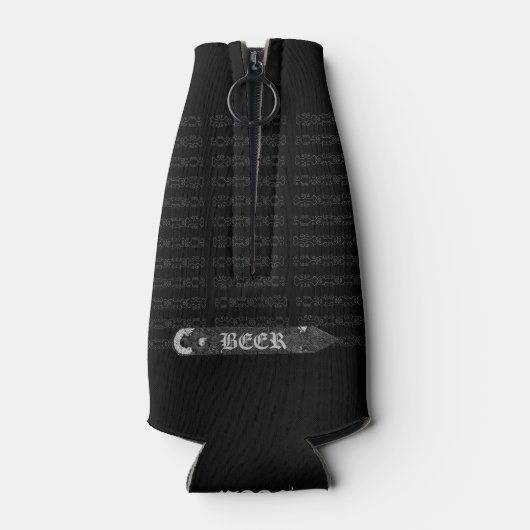 Bierflesje Pet/flesopener grijs/wit 2 Flesjeskoeler (Achterkant)