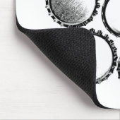 Bierflesjes Petten Bloem Muismat (Hoek)