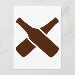 Bierflessen Briefkaart